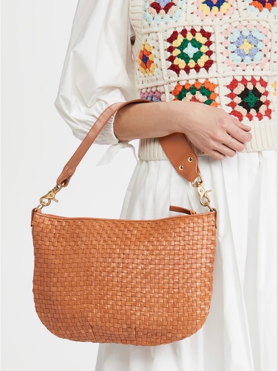 Clare V. Handbags - Clare V Moyen Messenger Bag in Brown